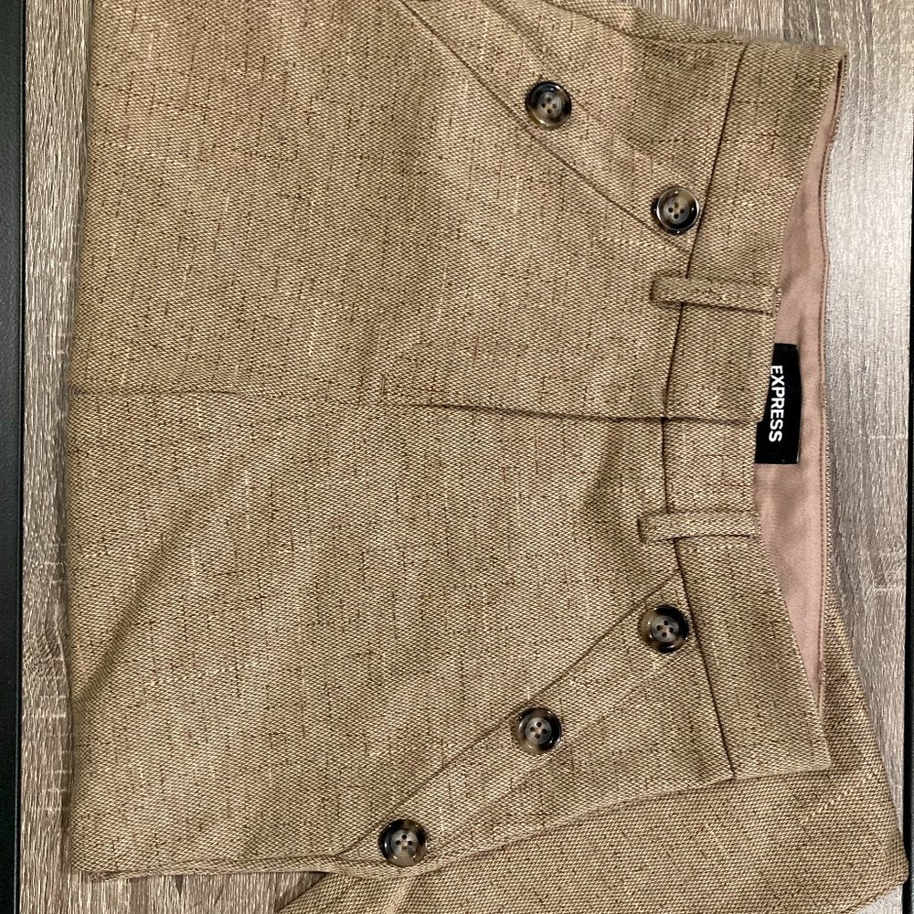 Express High Waisted Button Dress Pant